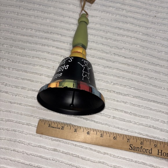 "A Teacher's Work lasts A Life Time" Inspired Tin Bell Multicolored‎ 9"x4.5" - Picture 6 of 9